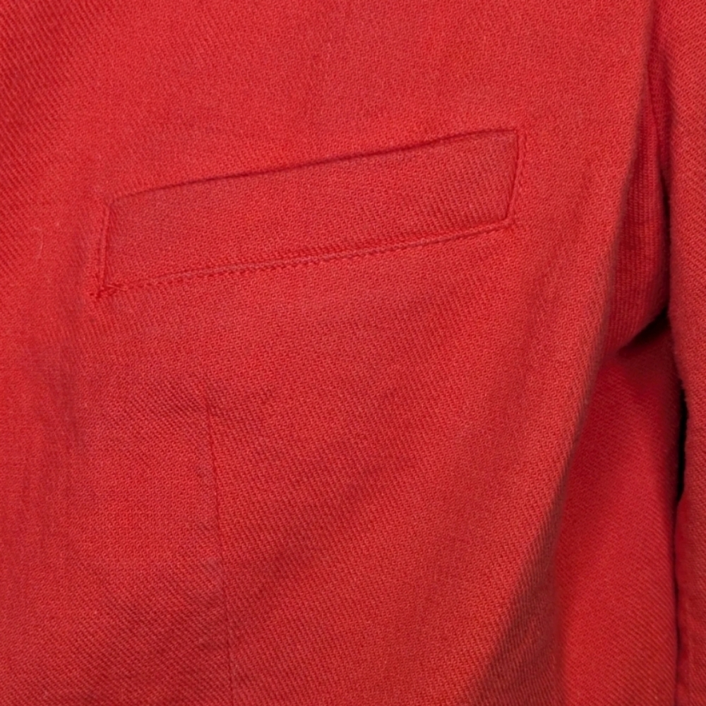 Banana Republic Blazer Size 12 Coral Linen Blend Tailored One Button Workwear - Picture 5 of 13
